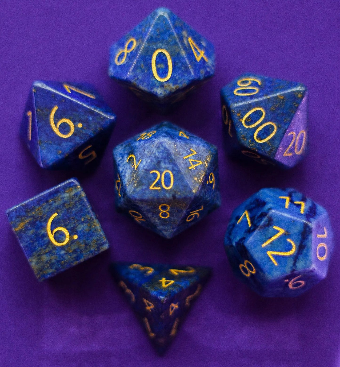 MDG: 7 Piece DnD RPG Gemstone Set: