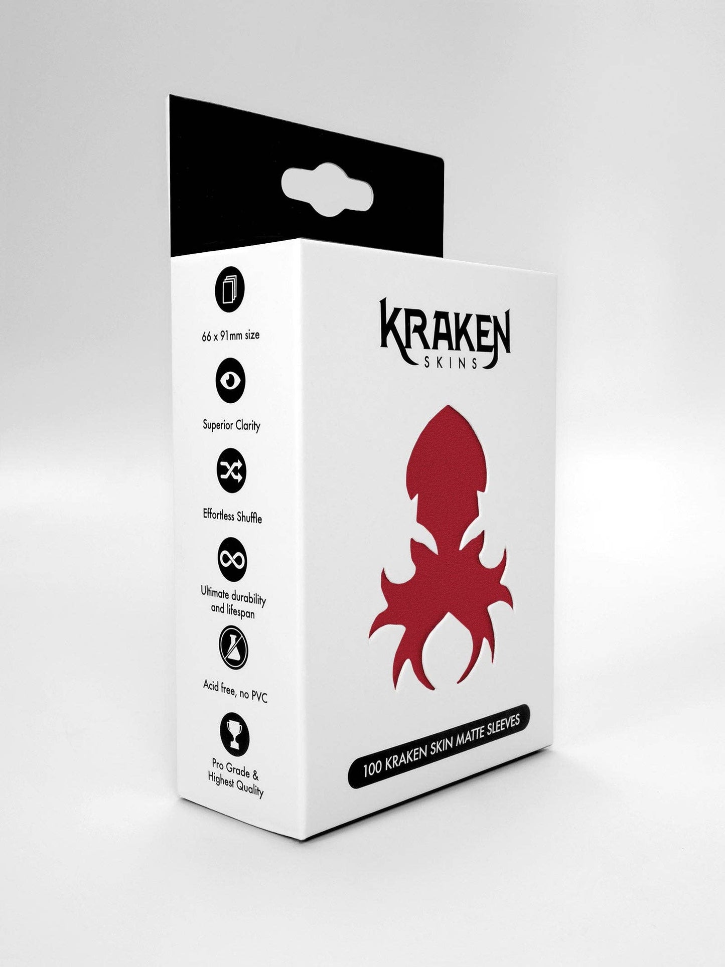 Kraken Skins: Crimson Red Matte Sleeves