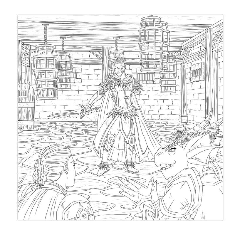 Düngeonmeister Goblin Quest Coloring Book