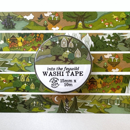 Feywild Fantasy Map Washi Tape - for world builders, RPG, D&D, fae, fairy, fantasy lovers and more!