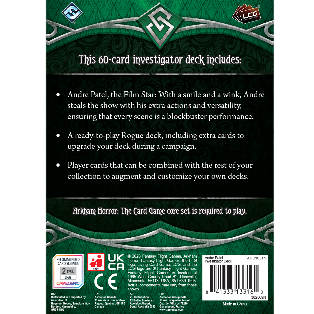 Arkham Horror: The Card Game - André Patel Investigator Deck