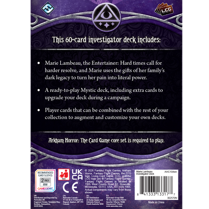 Arkham Horror: The Card Game - Marie Lambeau Investigator Deck