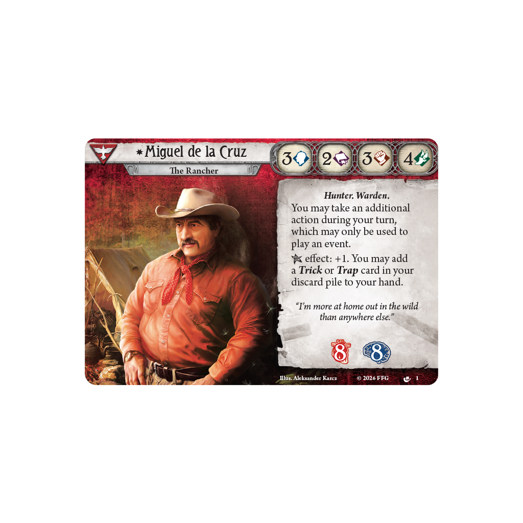 Arkham Horror: The Card Game - Miguel de la Cruz Investigator Deck