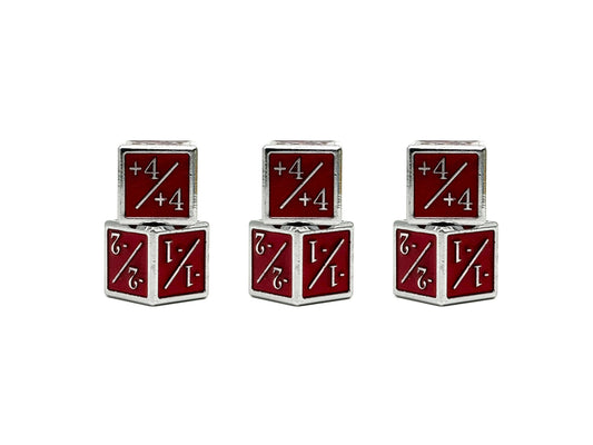 Red Pack of D6 CCG Metal Dice