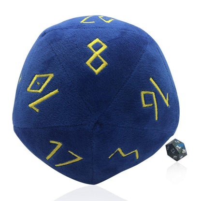 Noble Blue Plushie Boulder D20 Soft Dice