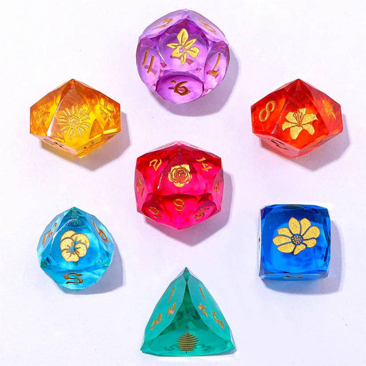 Captured Magic Luster Cut Resin - Bouquet of Dice