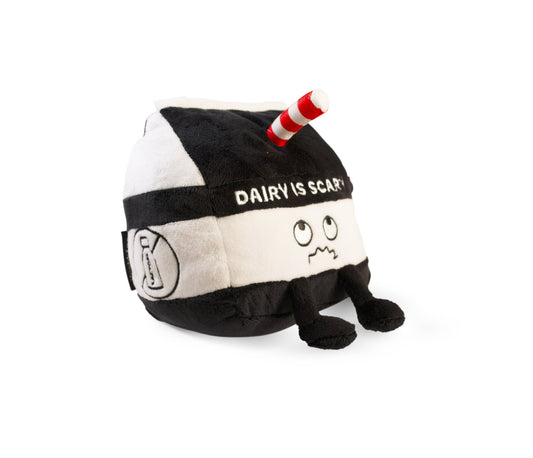 Plush  Milk  Dairy Is Scary  Soft Cuddly Toy Funny Cute Gift