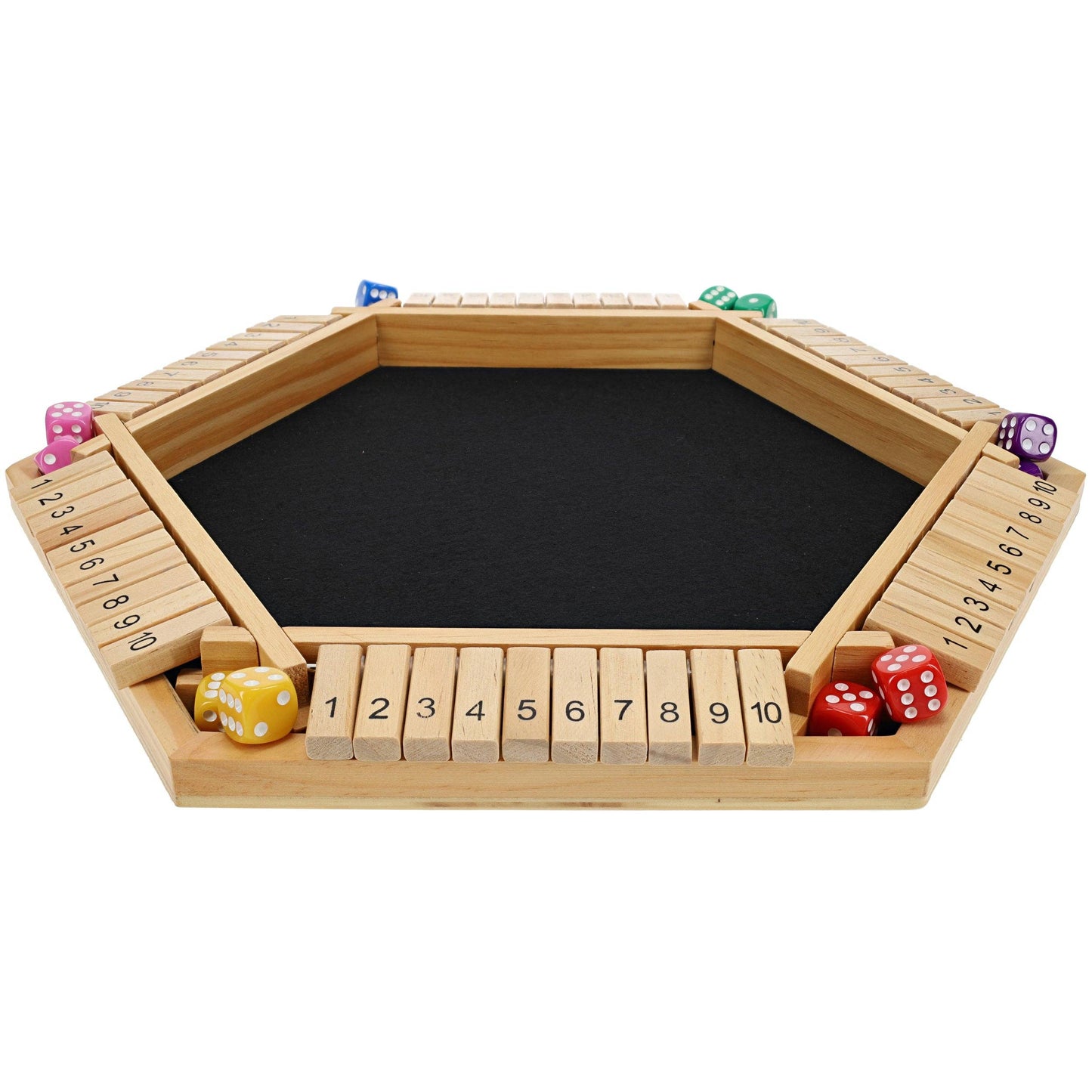 6 Player Shut The Box Board Game