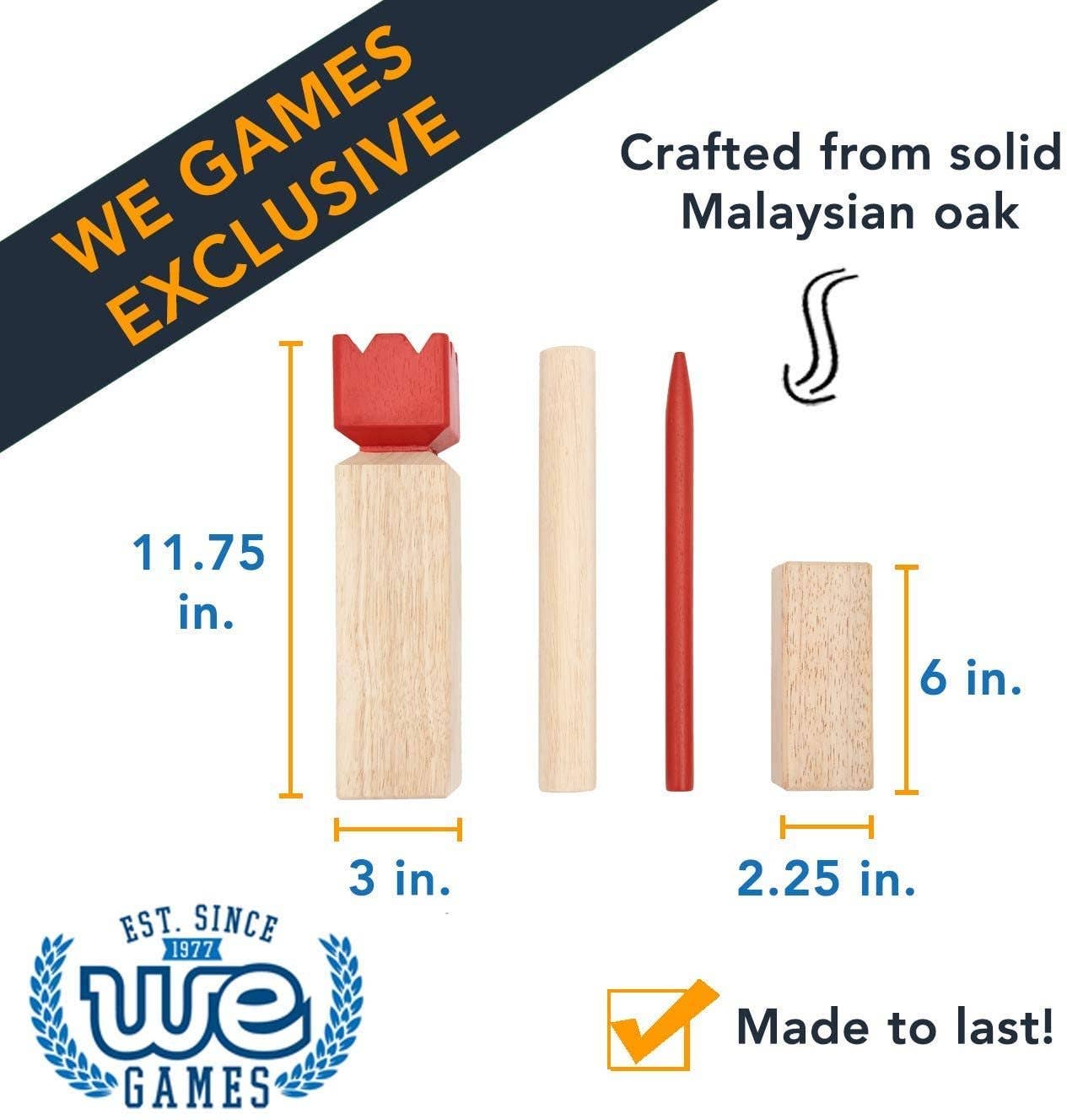 Outdoor Viking Kubb Chess Yard Game
