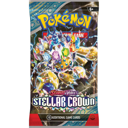 Pokemon: Scarlet & Violet - Stellar Crown Booster Pack By The Board Games & Entertainment Pokemon: Scarlet & Violet - Stellar Crown Booster Pack By The Board Games & Entertainment