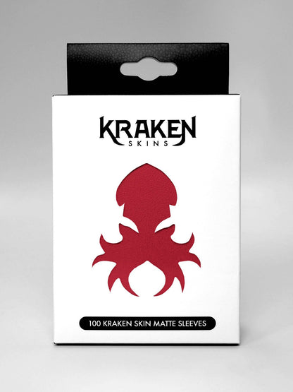Kraken Skins: Crimson Red Matte Sleeves