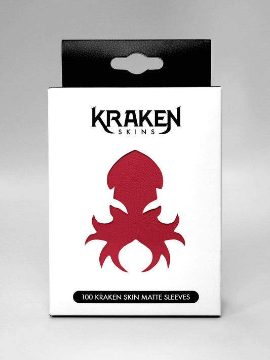Kraken Skins: Crimson Red Matte Sleeves