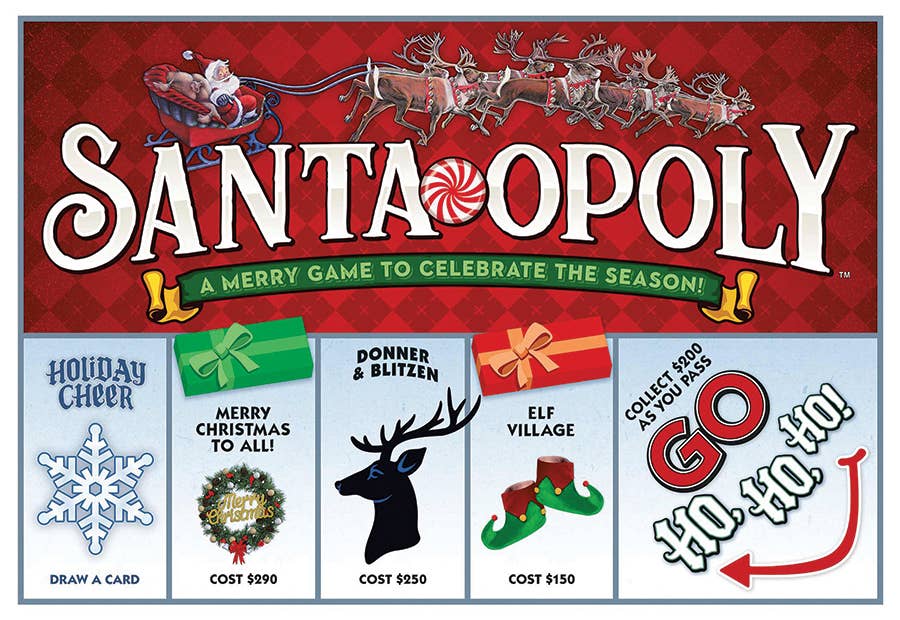 Santa-Opoly Board Game