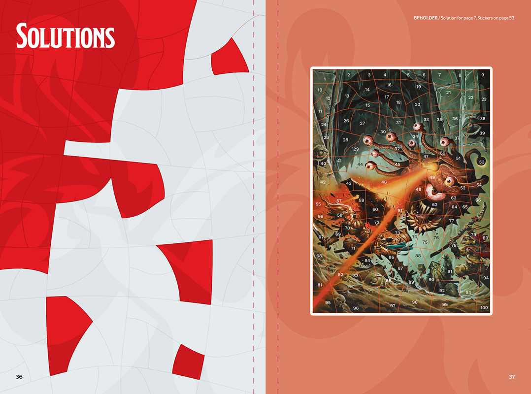 Dungeons & Dragons Sticker Art Puzzles by Steve Behling