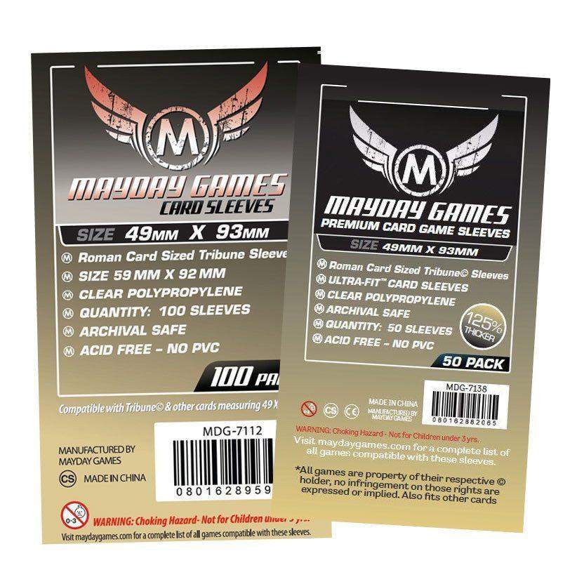 Tribune Game Size Sleeves (49x93mm)