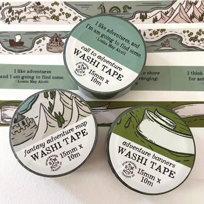 Fantasy Adventure Map Washi Tape - for world builders, RPG,