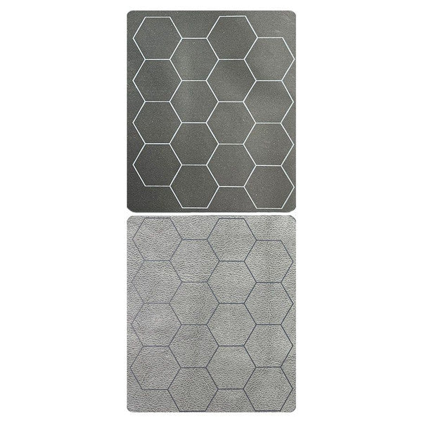 Megamat: Reversible Hexes Black/Grey (34½” x 48” Playing Surface)