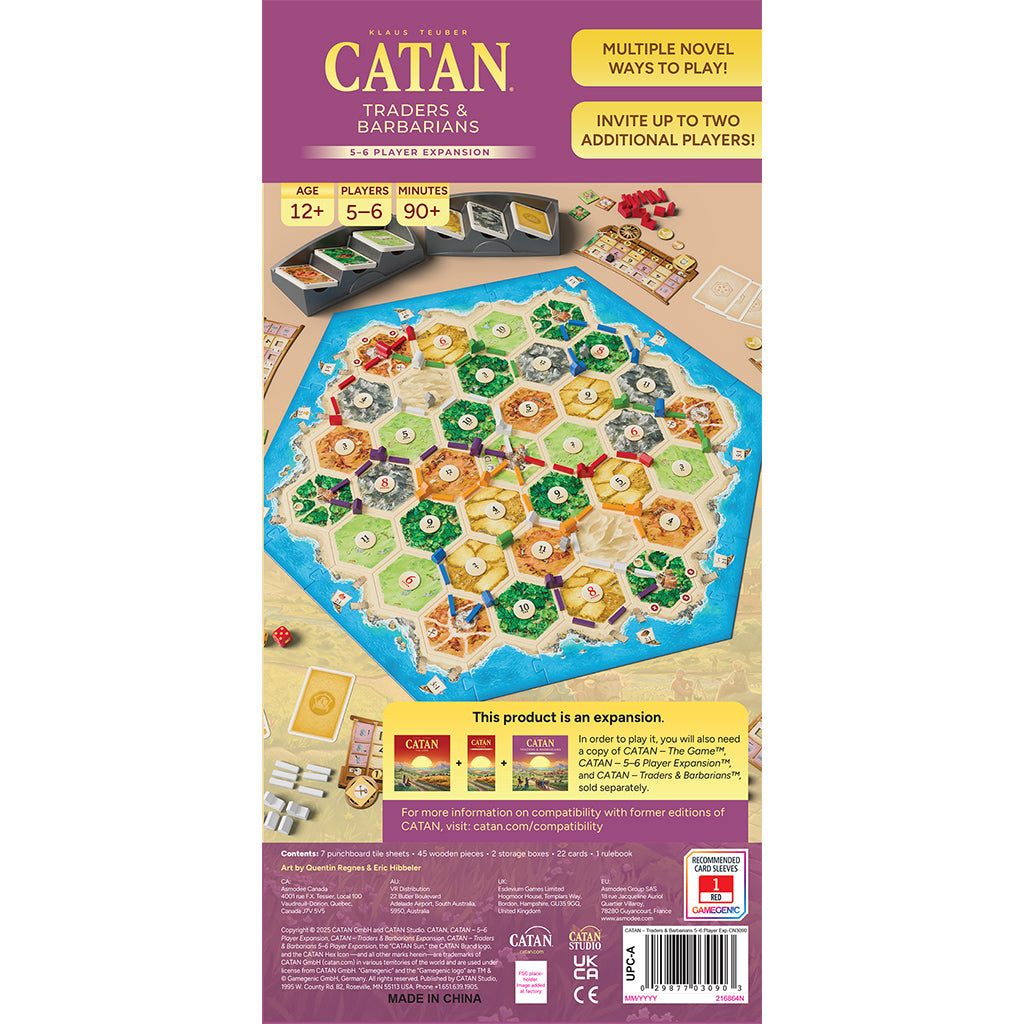 CATAN® – Traders & Barbarians 5-6 Player Expansion