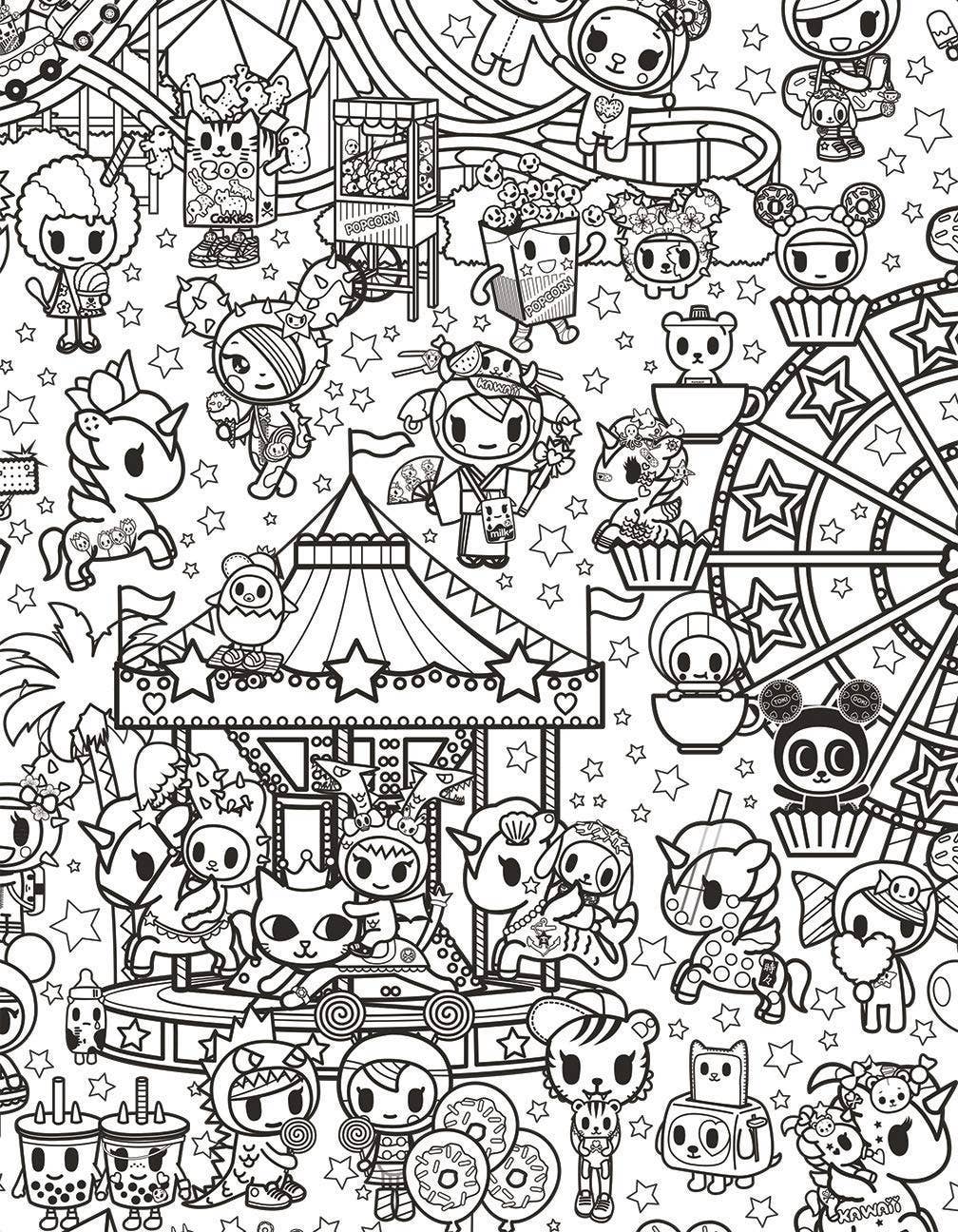 Tokidoki Coloring Party Coloring Book
