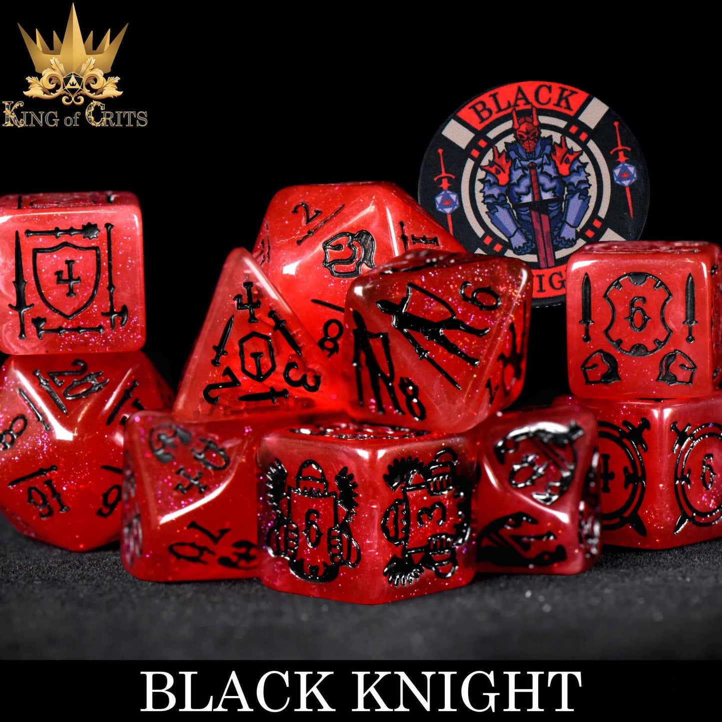 Black Knight - 11 Dice Set
