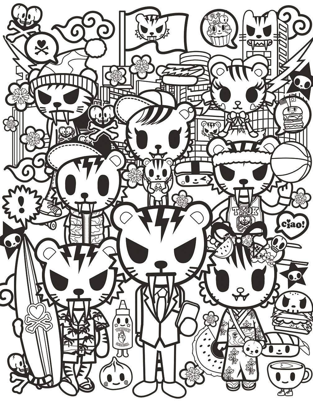 Tokidoki Coloring Party Coloring Book