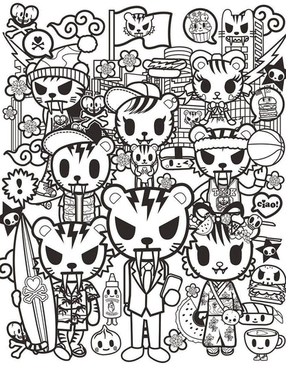 Tokidoki Coloring Party Coloring Book