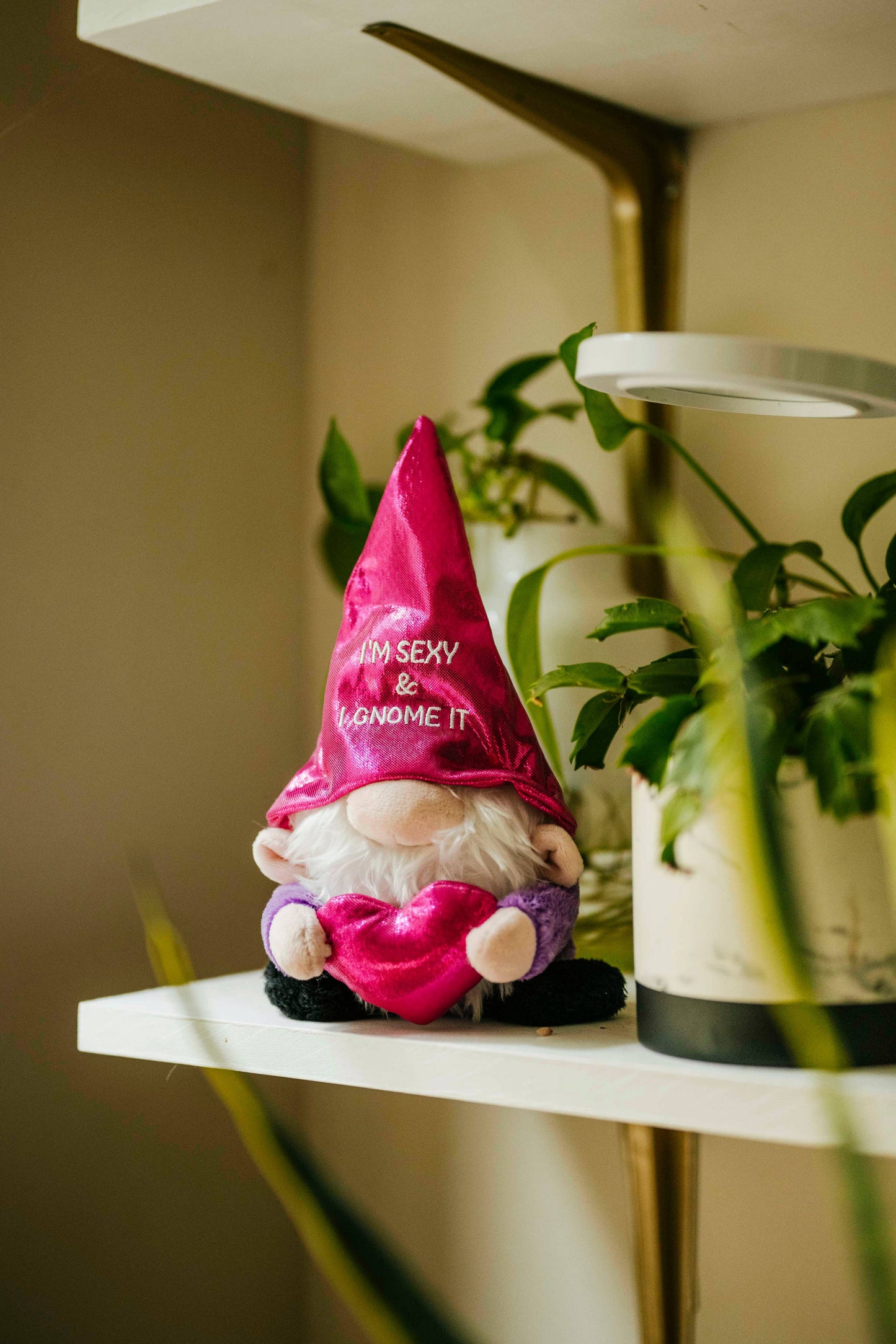 Gnome Plush  Sexy I Gnome It  Soft Toy Funny Cute Gift