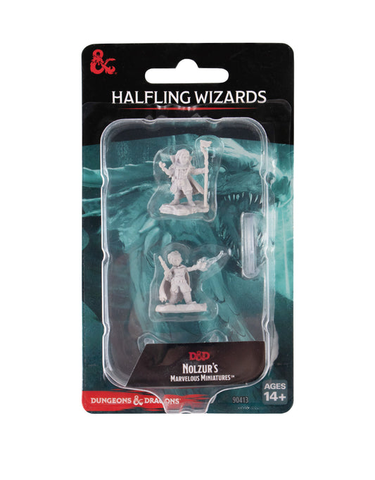 D&D Nolzur's Marvelous Miniatures: Unpainted Minis- Wave 20- Halfling Wizards