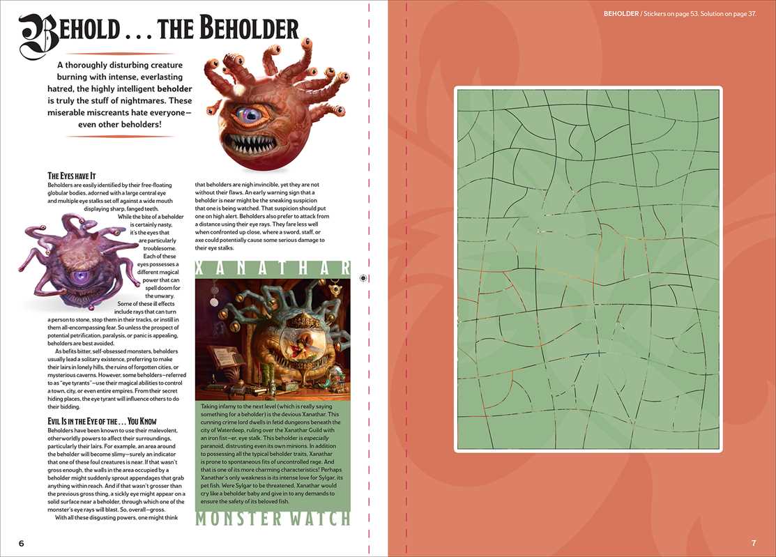 Dungeons & Dragons Sticker Art Puzzles by Steve Behling