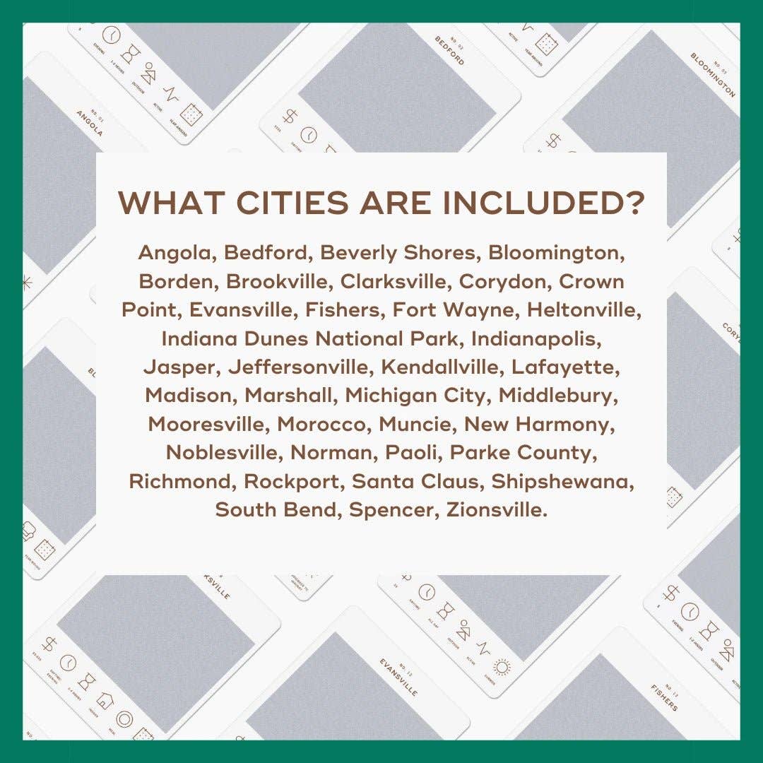 Indiana Adventure Bucket List