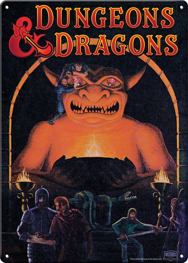 DnD Players Handbook Metal Sign