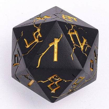 Barbarian 35mm Single D20 Spin Down - Matt Black with Gold