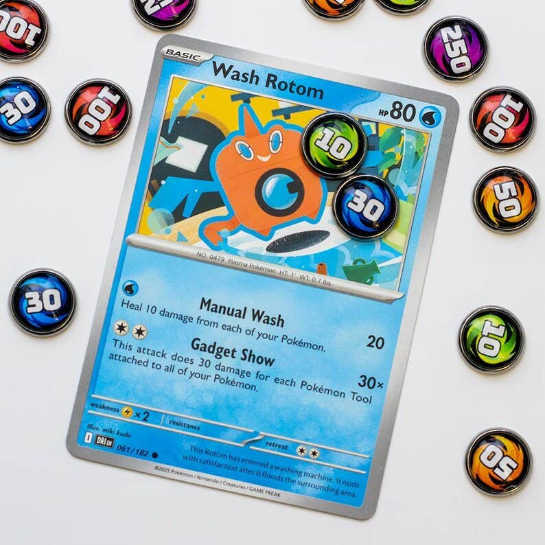 Handmade Damage Counters for the Pokémon TCG