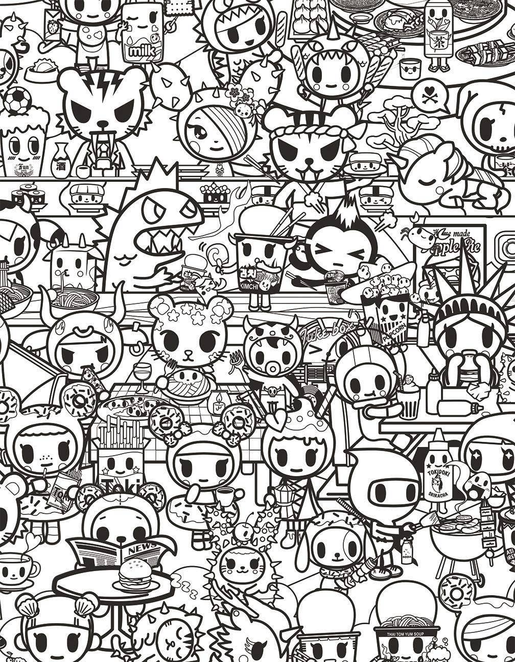 Tokidoki Coloring Party Coloring Book