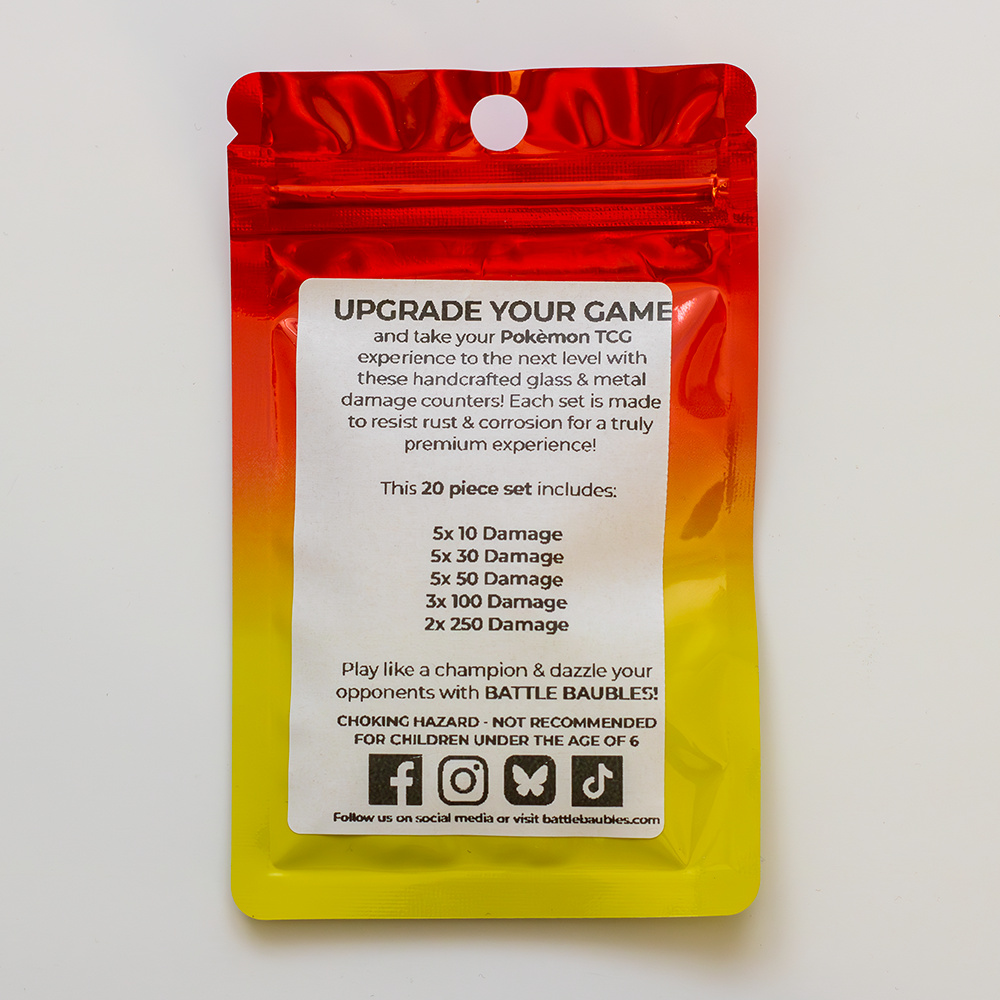Handmade Damage Counters for the Pokémon TCG