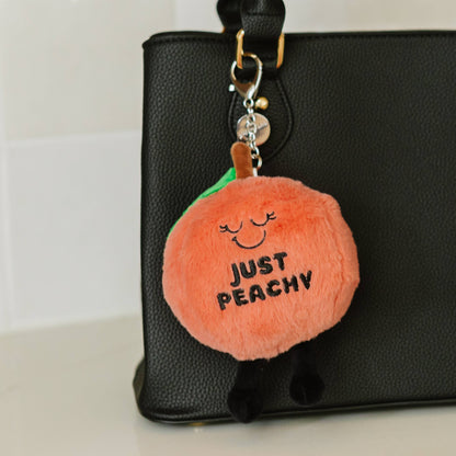 Punchkins Just Peachy Plush Keychain
