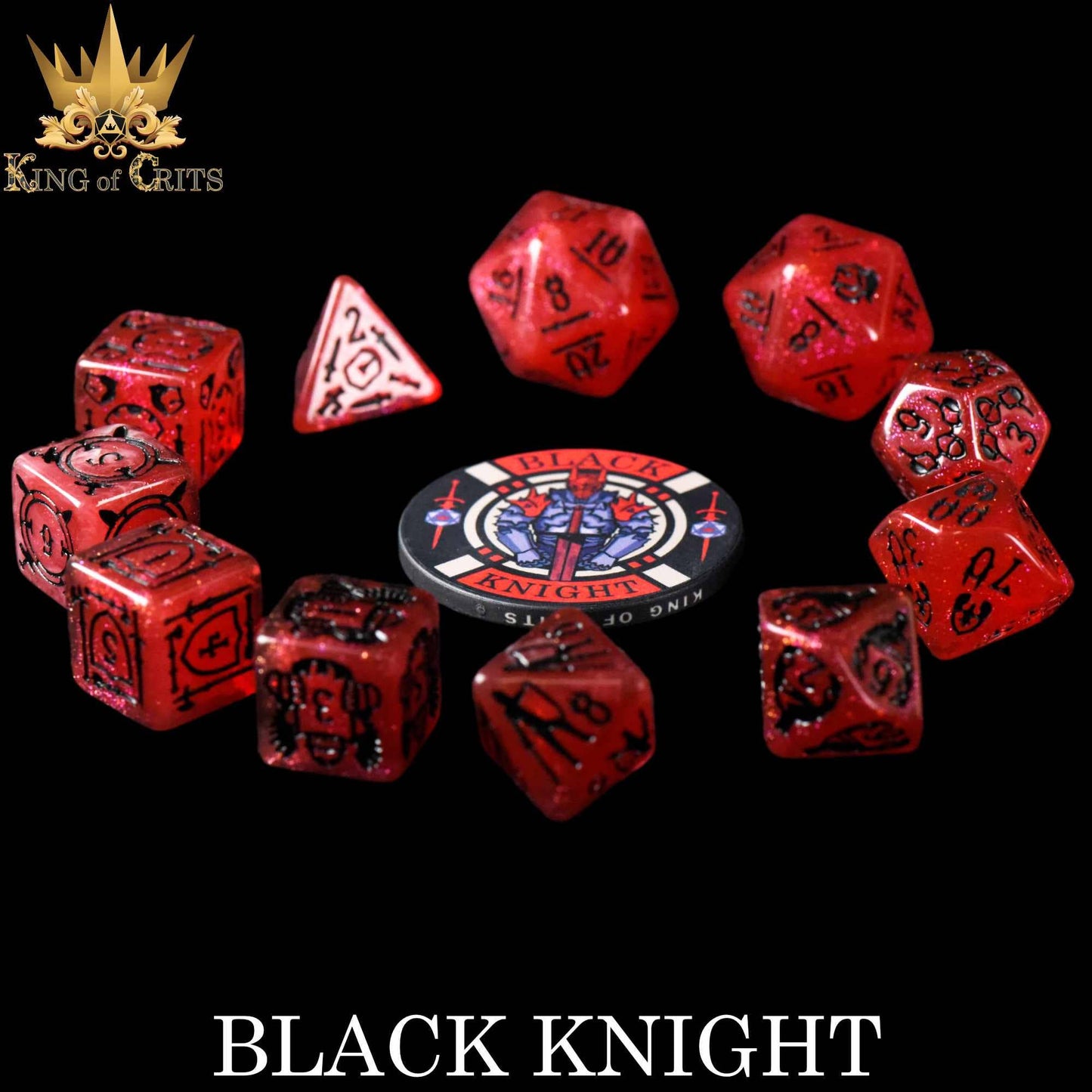Black Knight - 11 Dice Set