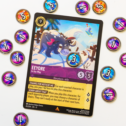 Handmade Damage Counters for the Lorcana TCG