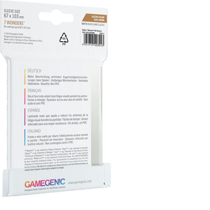 MATTE Sleeves: 7 Wonders (67 x 103 mm)