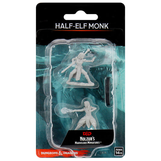 D&D Nolzur's Marvelous Miniatures: Unpainted Minis- Wave 10- Female Half-Elf Monk