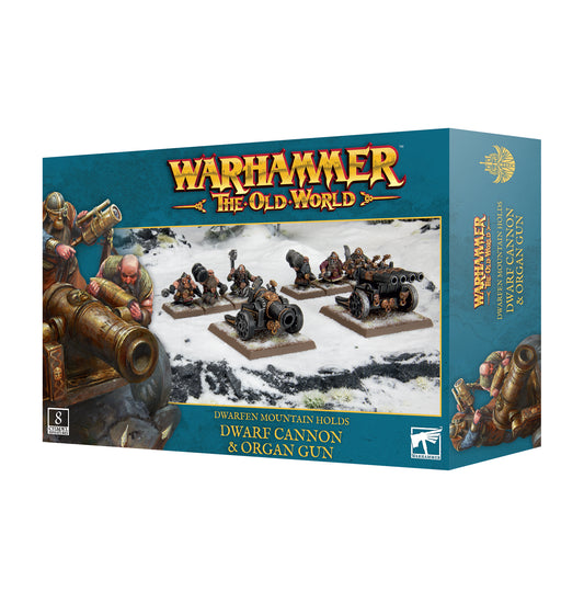 Warhammer The Old World: Dwarfen Mountain Holds: Dwarf Cannon & Organ Gun (10-14)