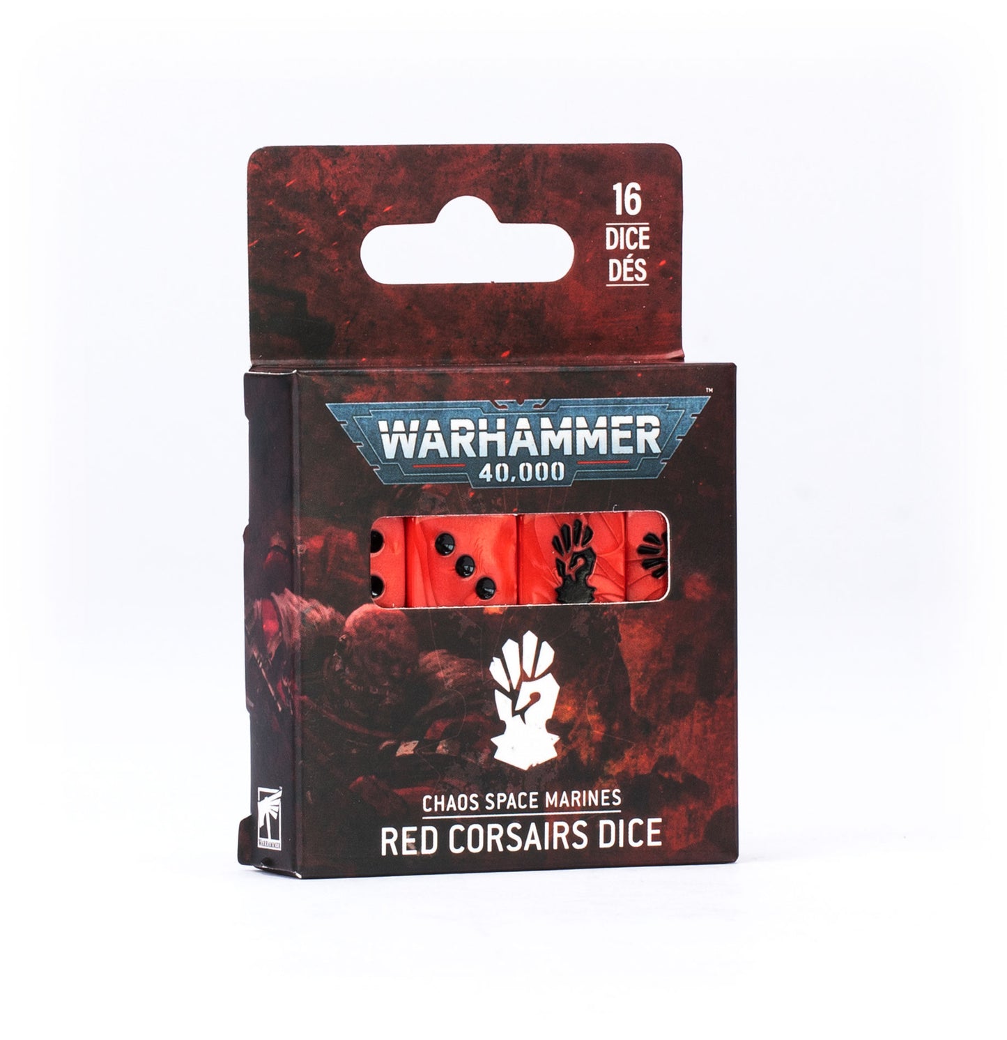 WH40K: Chaos Space Marines: Red Corsairs Dice (43-115)