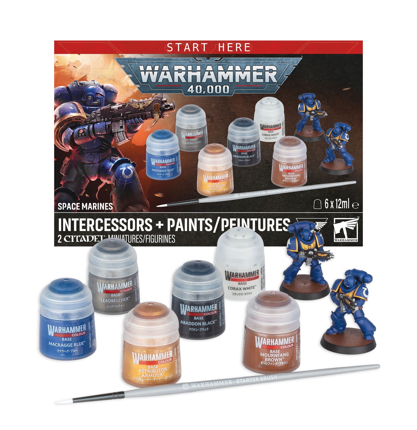 Warhammer 40K: Intercessors & Paints Set (60-11) - PREORDER 7-25