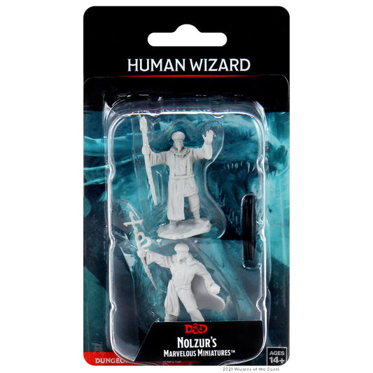 D&D Nolzur's Marvelous Miniatures: Unpainted Minis- Wave 13- Human Wizard Male
