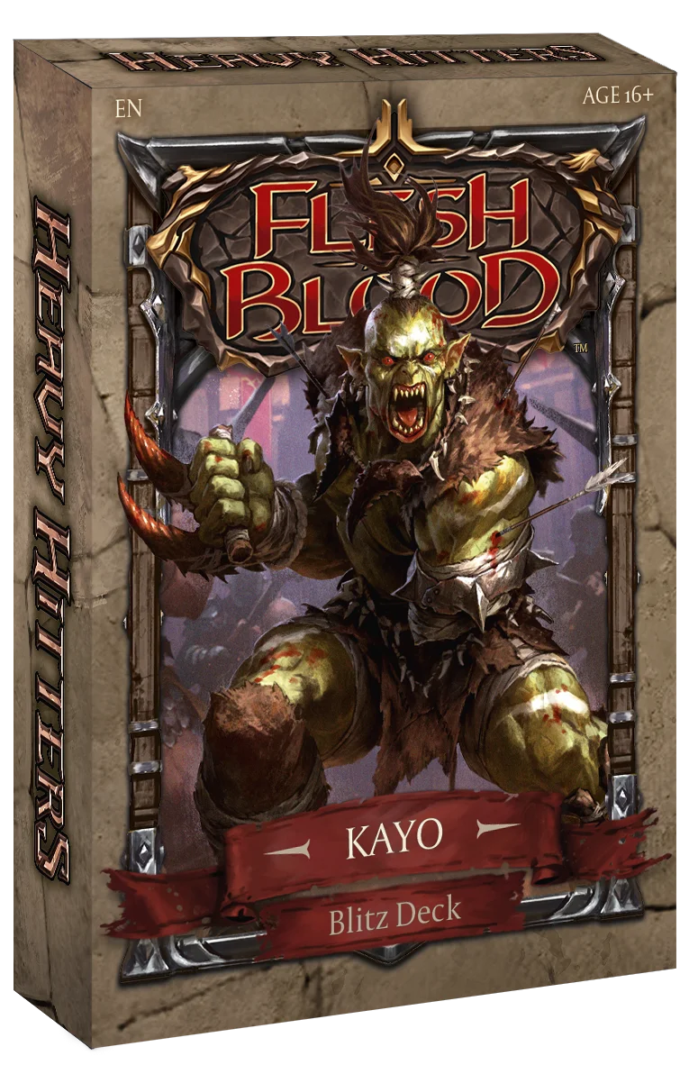 Flesh and Blood: Heavy Hitters Blitz Preconstructed Deck By The Board Games & Entertainment Flesh and Blood: Heavy Hitters Blitz Preconstructed Deck By The Board Games & Entertainment