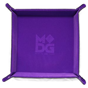 Folding Dice Tray: Velvet 10x10: Purple