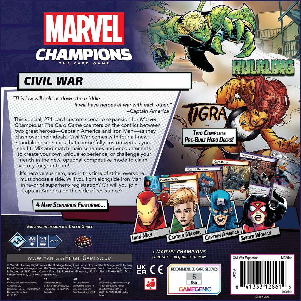 Marvel Champions: The Card Game - Civil War Expansion