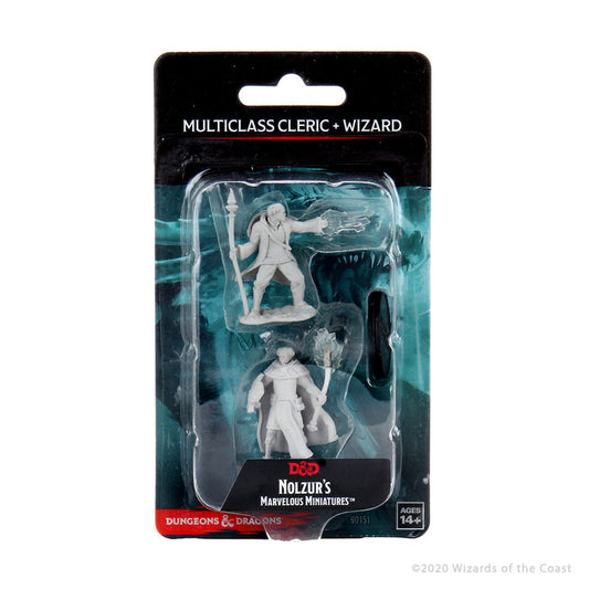 D&D Nolzur's Marvelous Miniatures: Unpainted Minis- Wave 13- Multiclass Cleric + Wizard Male
