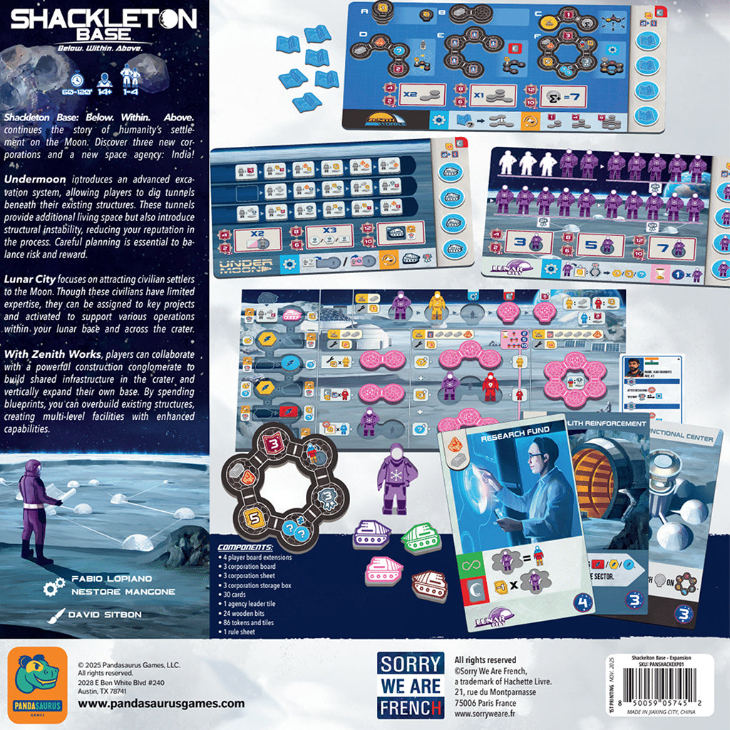 Shackleton Base Insert Shackleton Base: Below. Within. Above. – By The Board Games & Entertainment