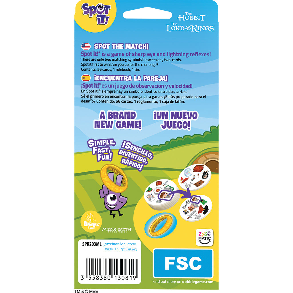 Spot It! LOTR (Eco Blister) EN/ES/FR